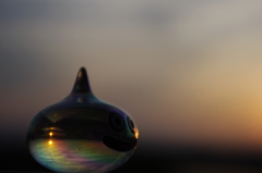 夕日の虹