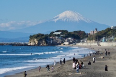 富士山と海