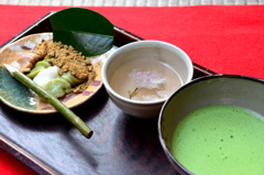 お薄としんこ餅
