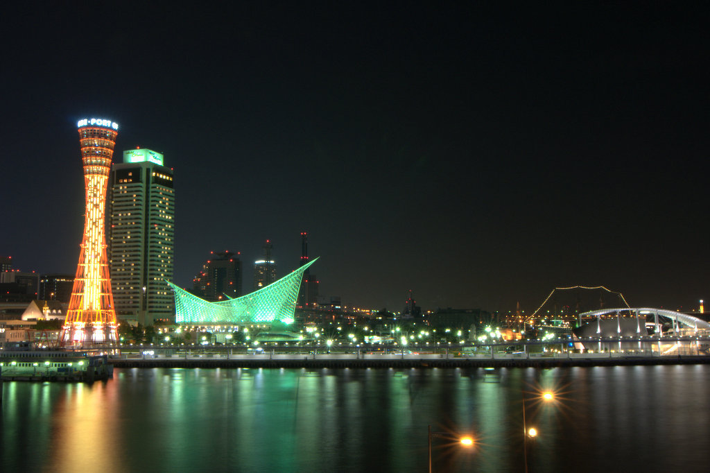 神戸港（初夜景）