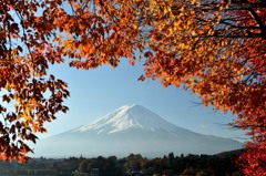富士山と紅葉