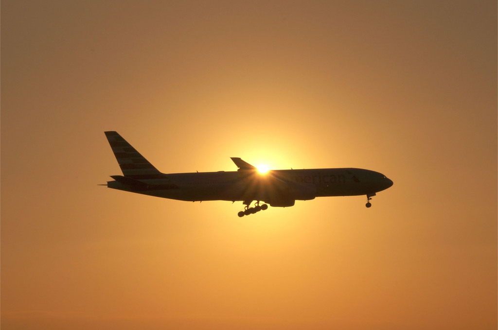SUNSET AIRPLANE④