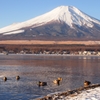 山中湖と富士山