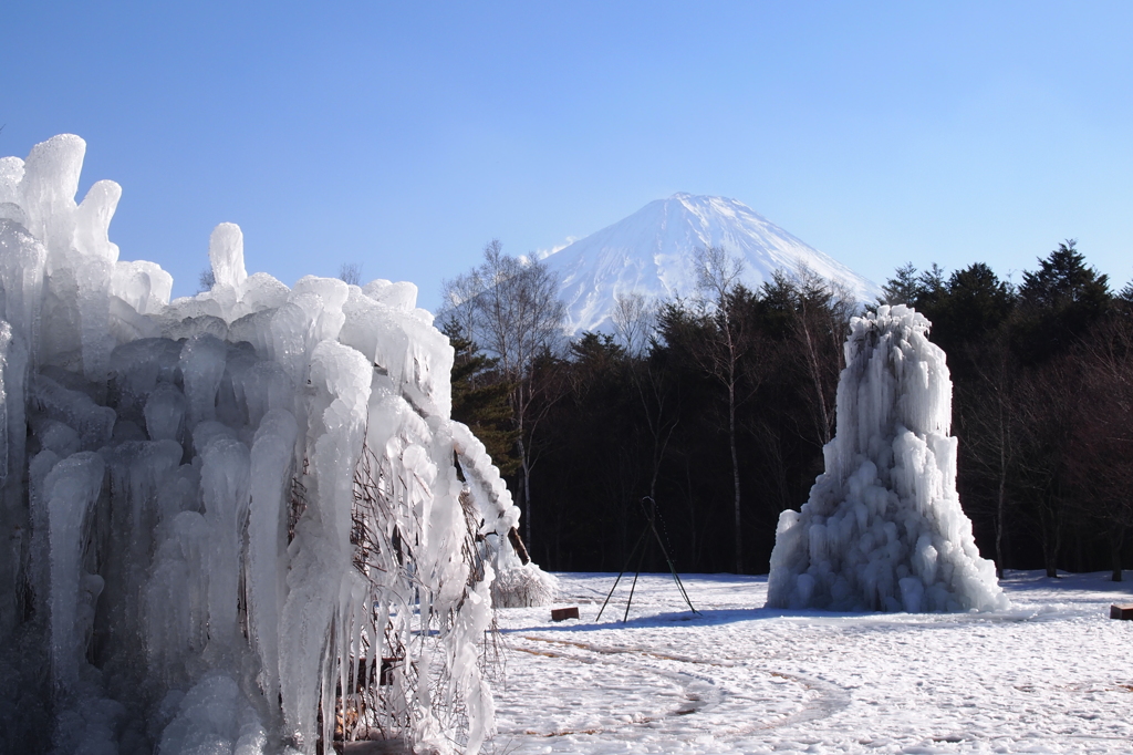 氷のオブジェ