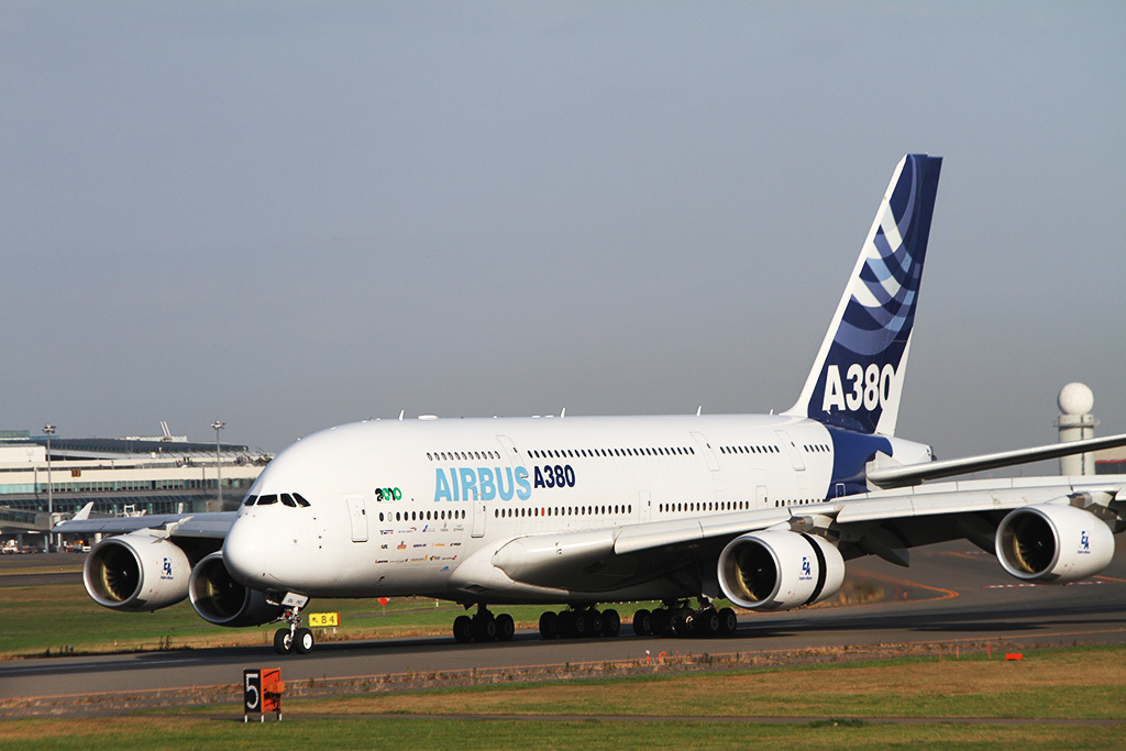 A380エアバス社デモ機（F-WWDD）千歳空港飛来