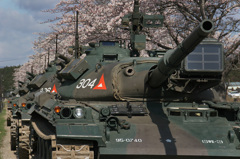 桜と戦車