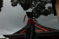 お怒りのお稲荷様。