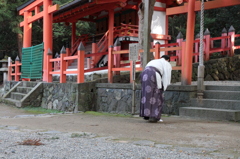 朝のお勤め。