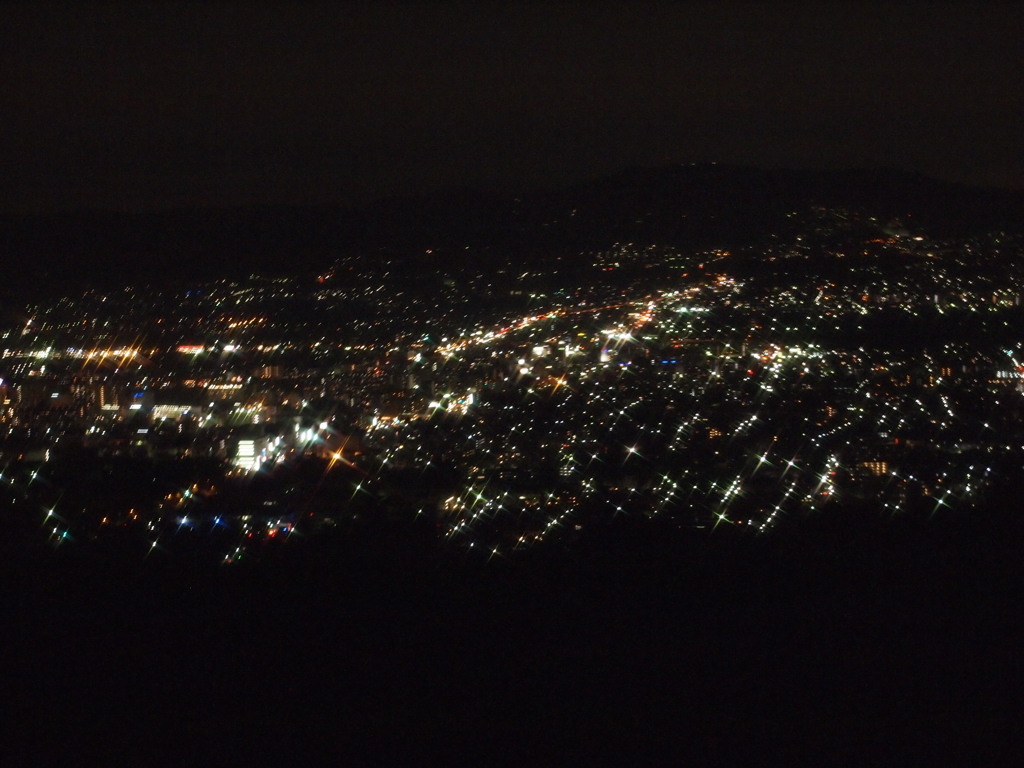 フィルター越しの夜景