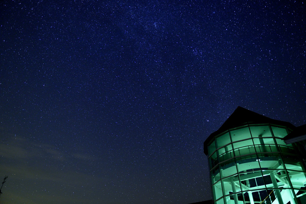星空の下で