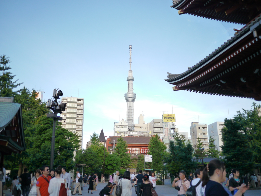 浅草からスカイツリー！
