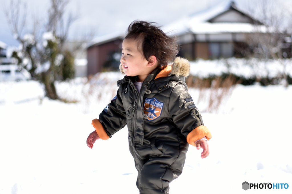 雪遊びは楽しい！