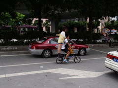 自転車載る恋人