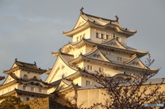 夕日に映える姫路城