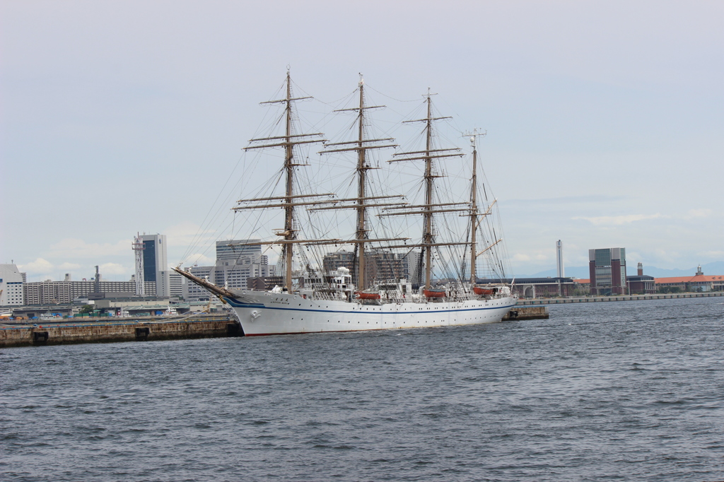 神戸港に停泊中の日本丸（２）