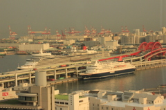 クイーンエリザベス夕景