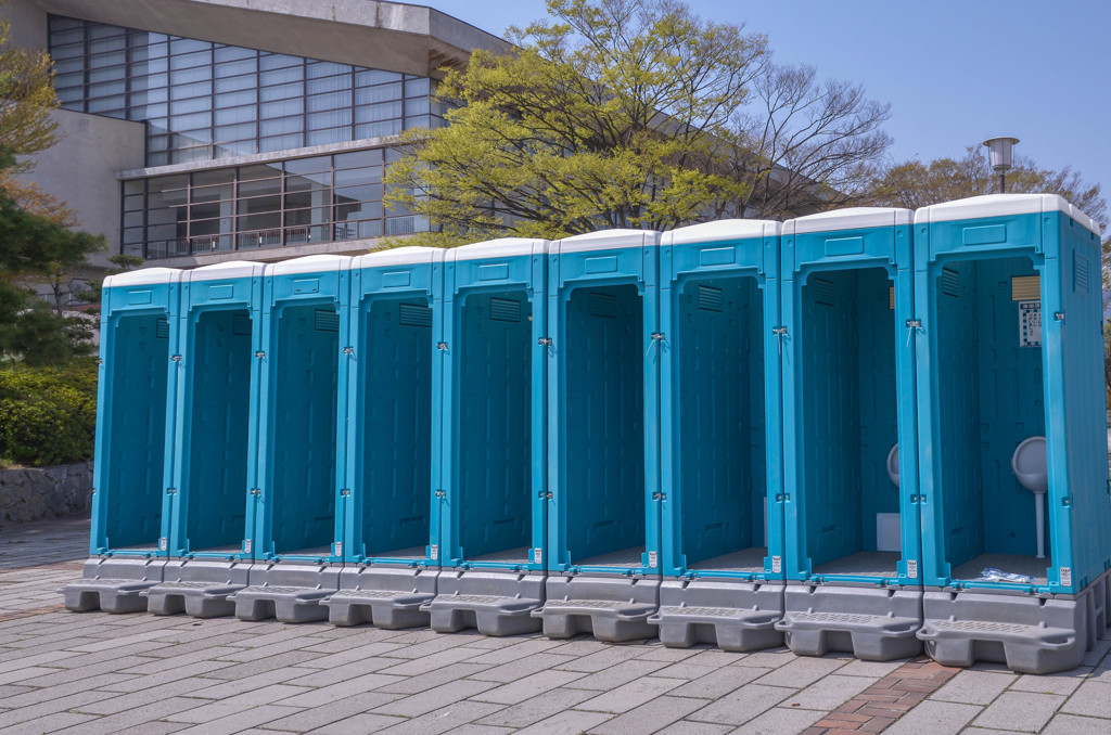 Blue Rest Rooms