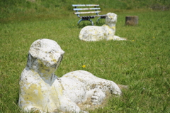 公園で