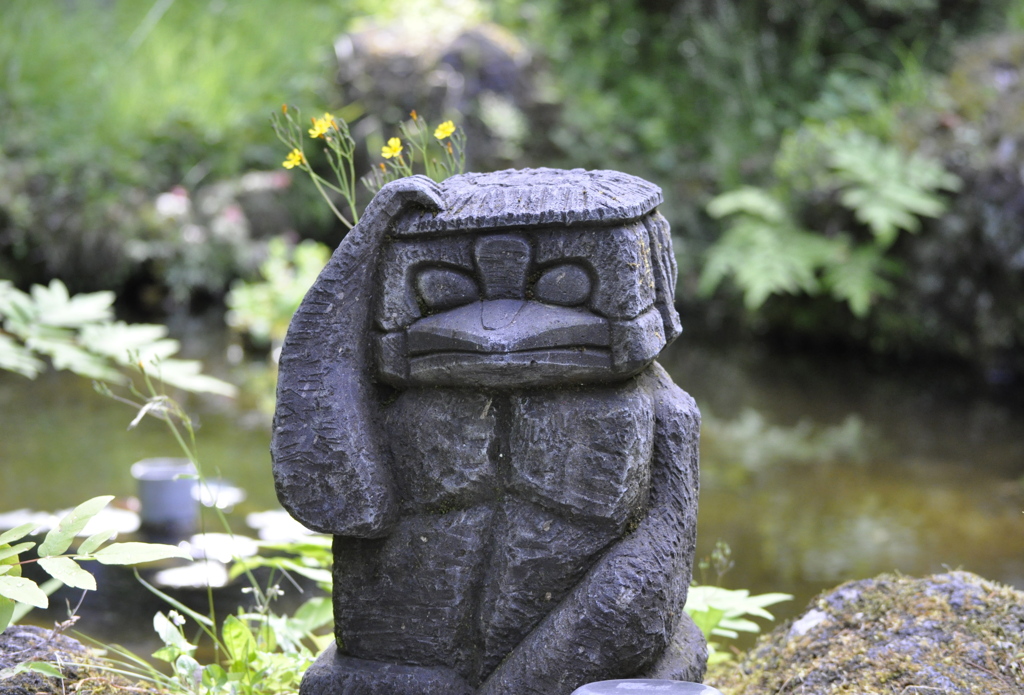 青麻神社にて