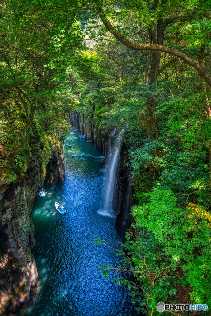 夏の高千穂峡