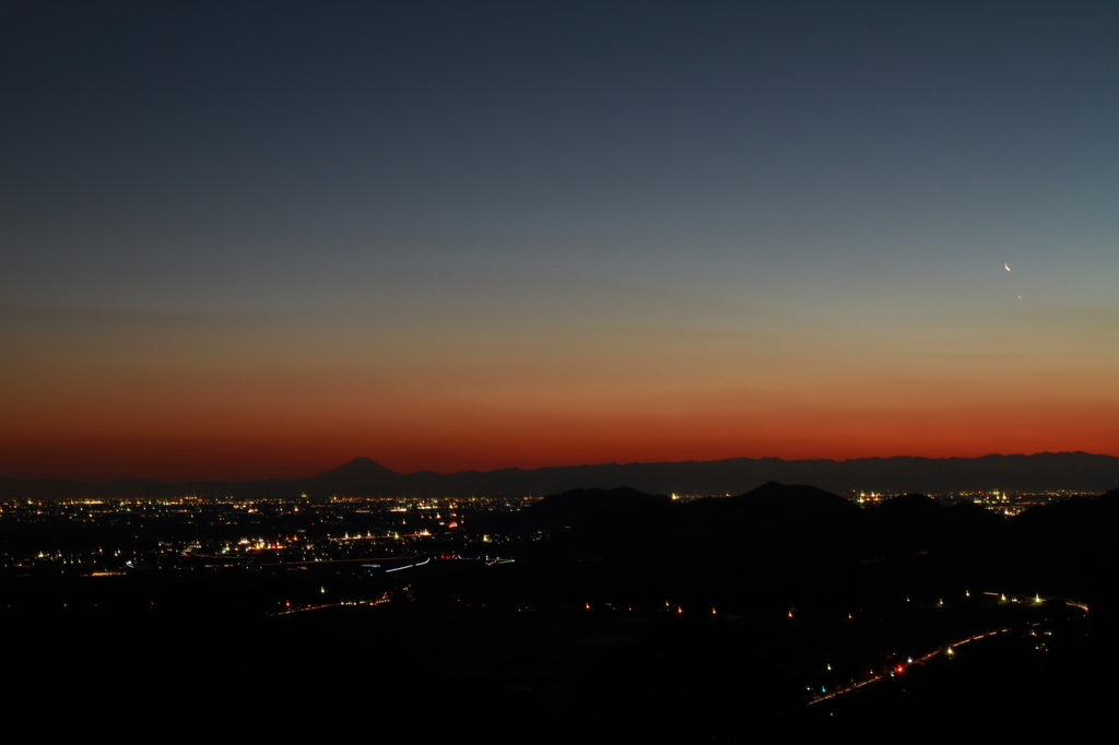 大平山から富士山