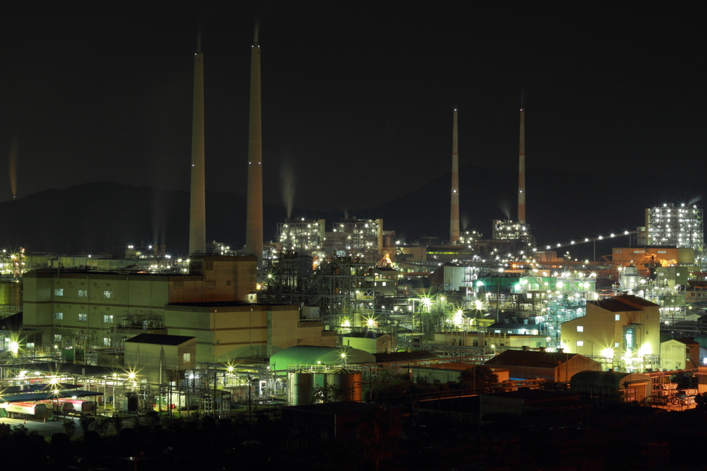 周南大橋工場夜景②