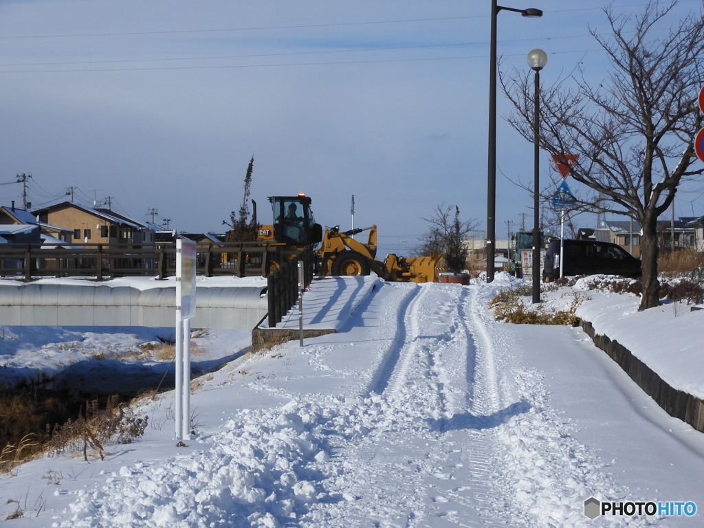 除雪車出動