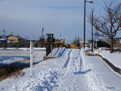 除雪車出動