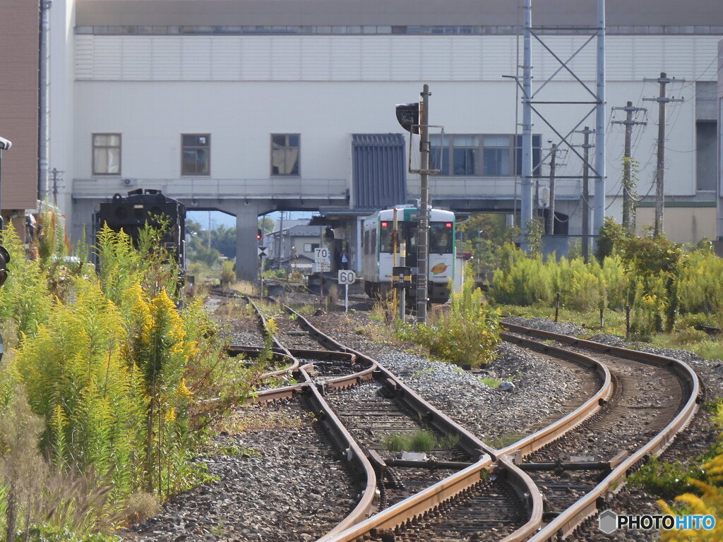 古川駅入線