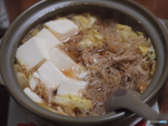 糖質制限下の肉豆腐鍋