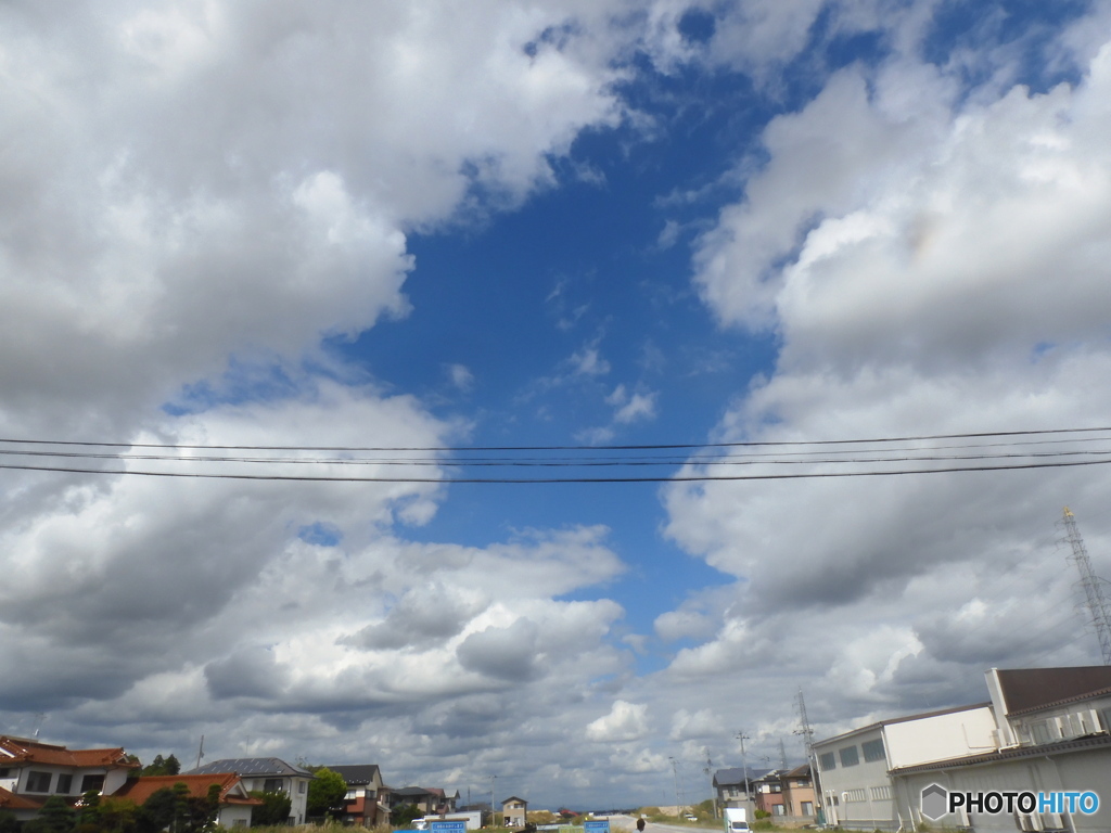 今日の雲