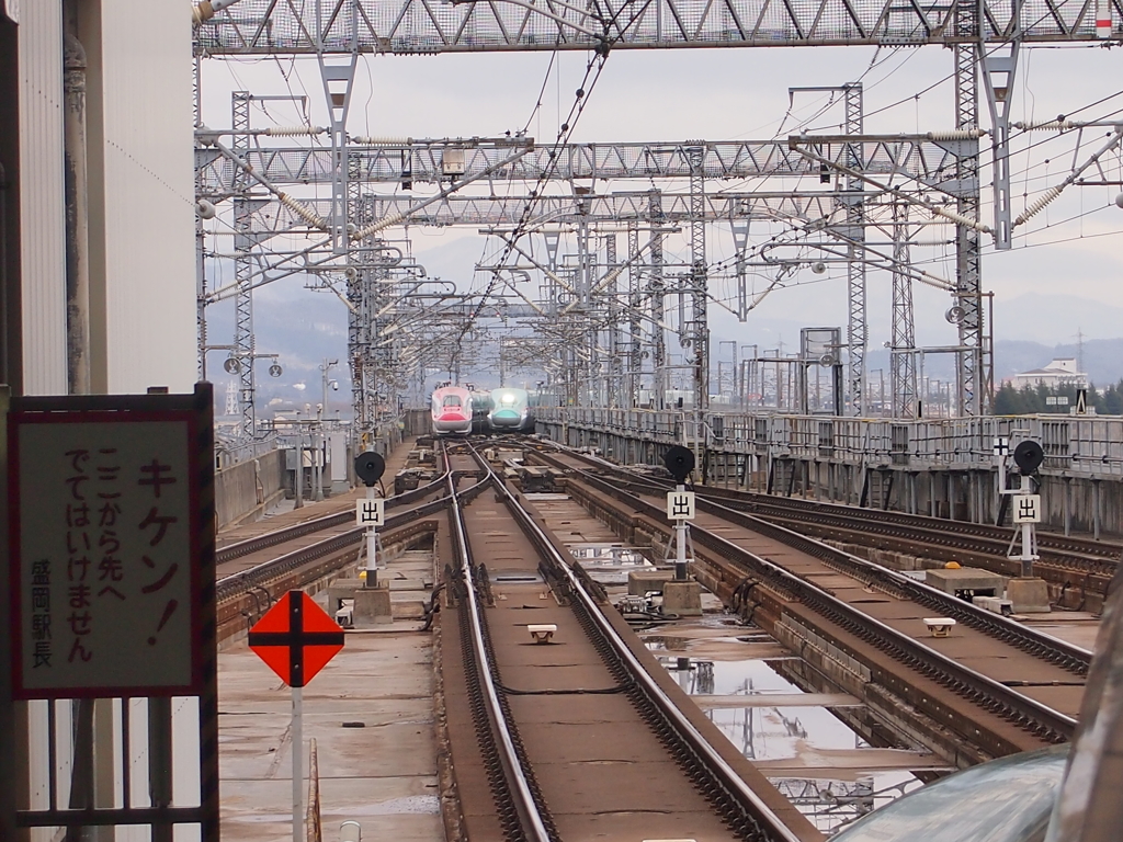 盛岡駅にて
