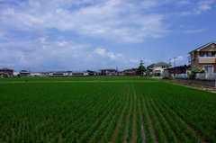 天気　晴　陸羽東線　到着