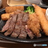 ガスト 希少赤身ステーキ100g＆海老フライ・カキフライ