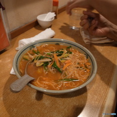 〆は味噌ラーメン