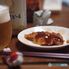 ハムカツwithアサヒ生ビール