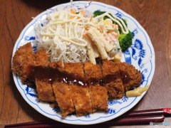 今夜はとんかつ