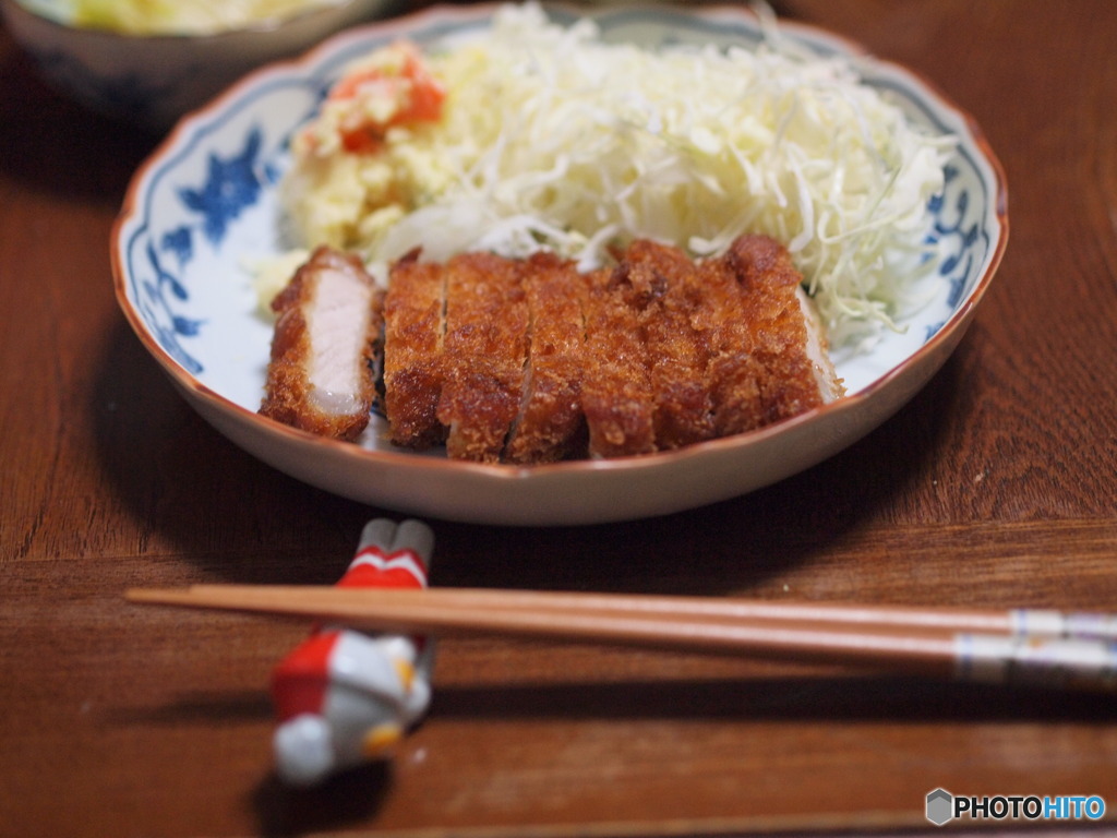 とんかつには……