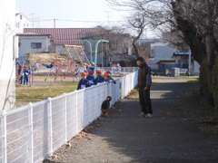 老人と犬　＆　小学生