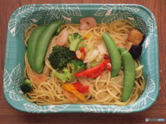 海老と５種野菜ペペロンチーノ