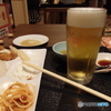 ようやく生ビール到着