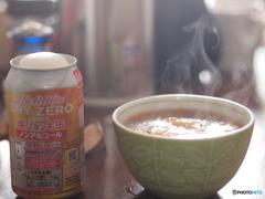 湯気に泡
