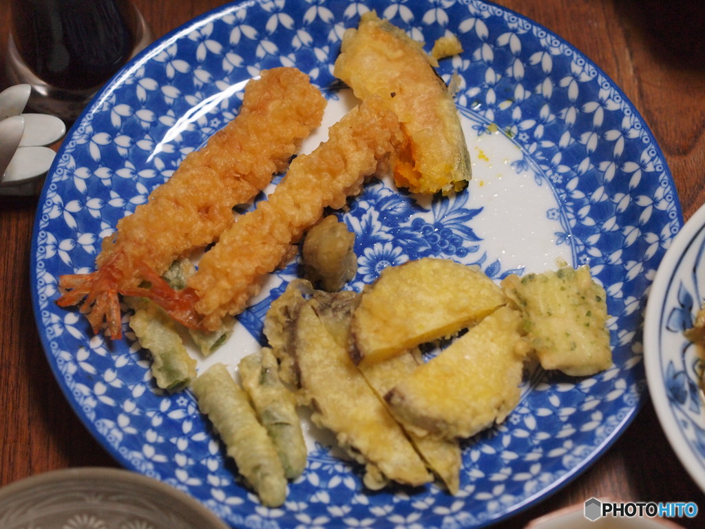 夕食は天ぷら