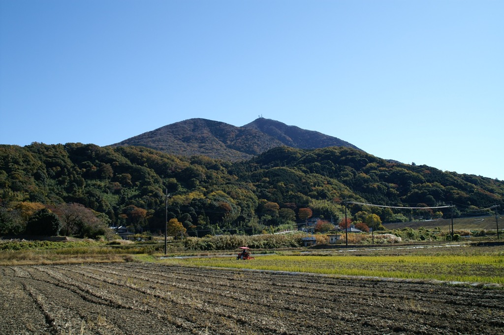 筑波山を望む