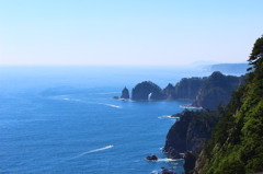 岩手県北山崎の展望台から