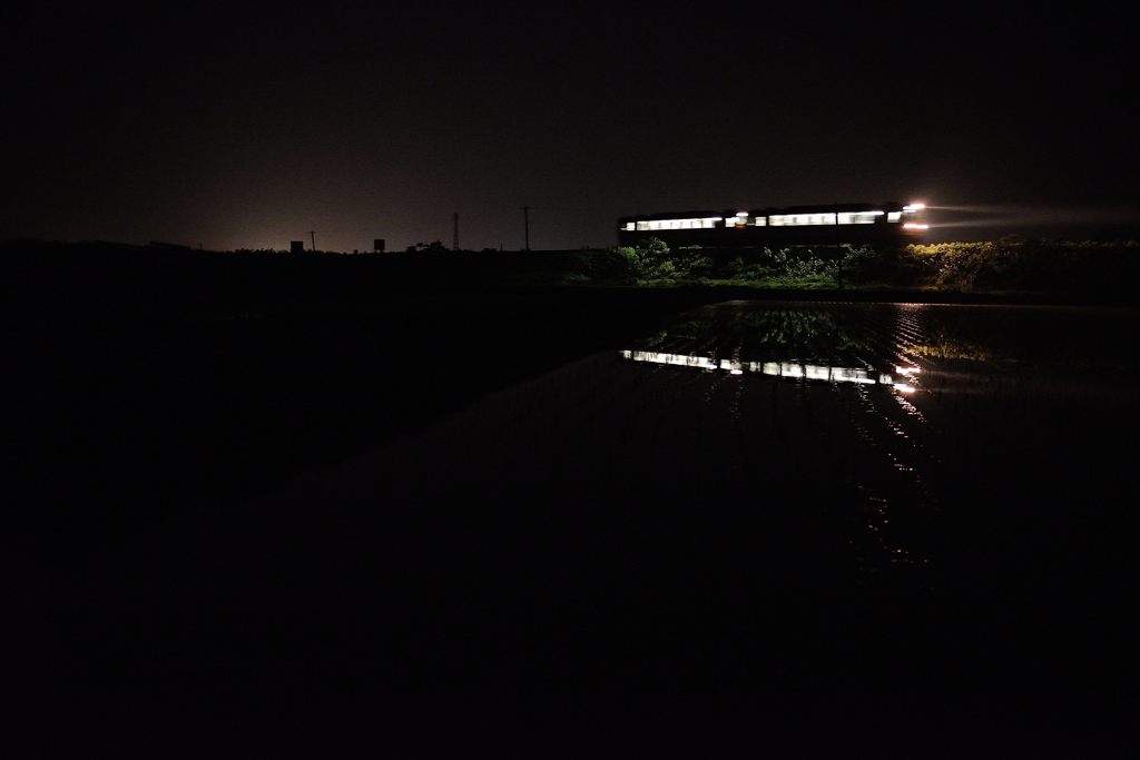 田んぼ夜景