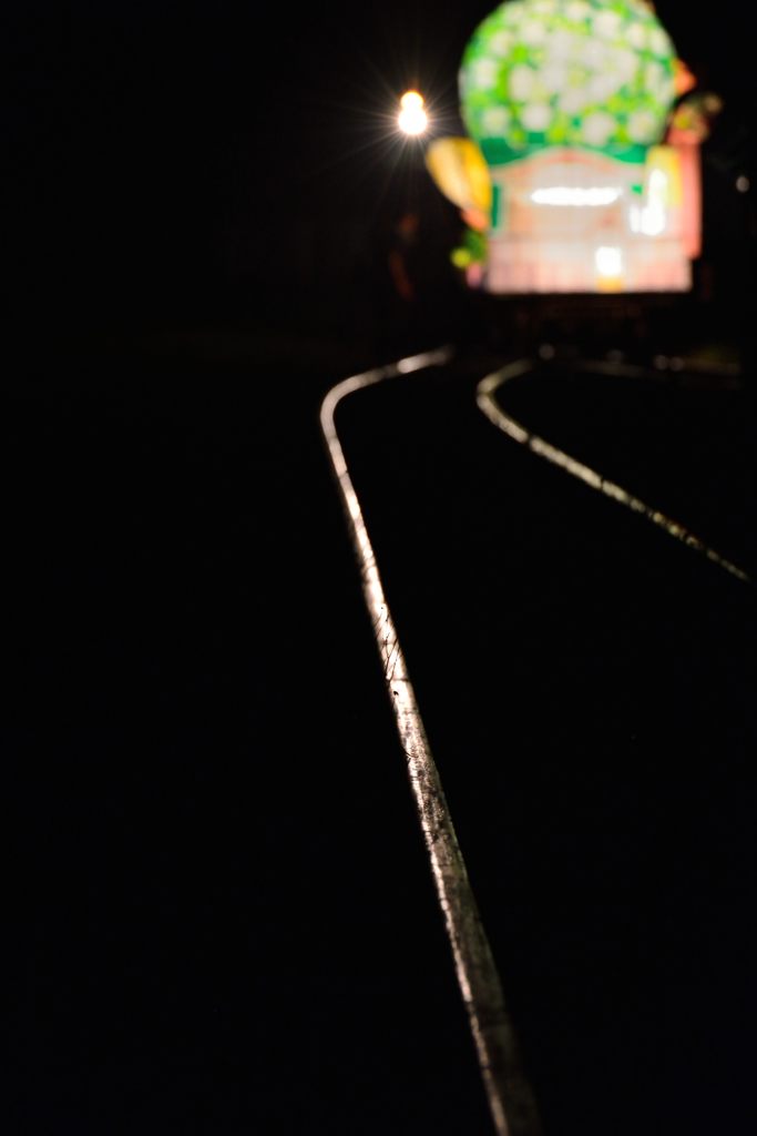 線路上運行の足跡