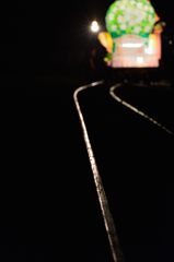 線路上運行の足跡