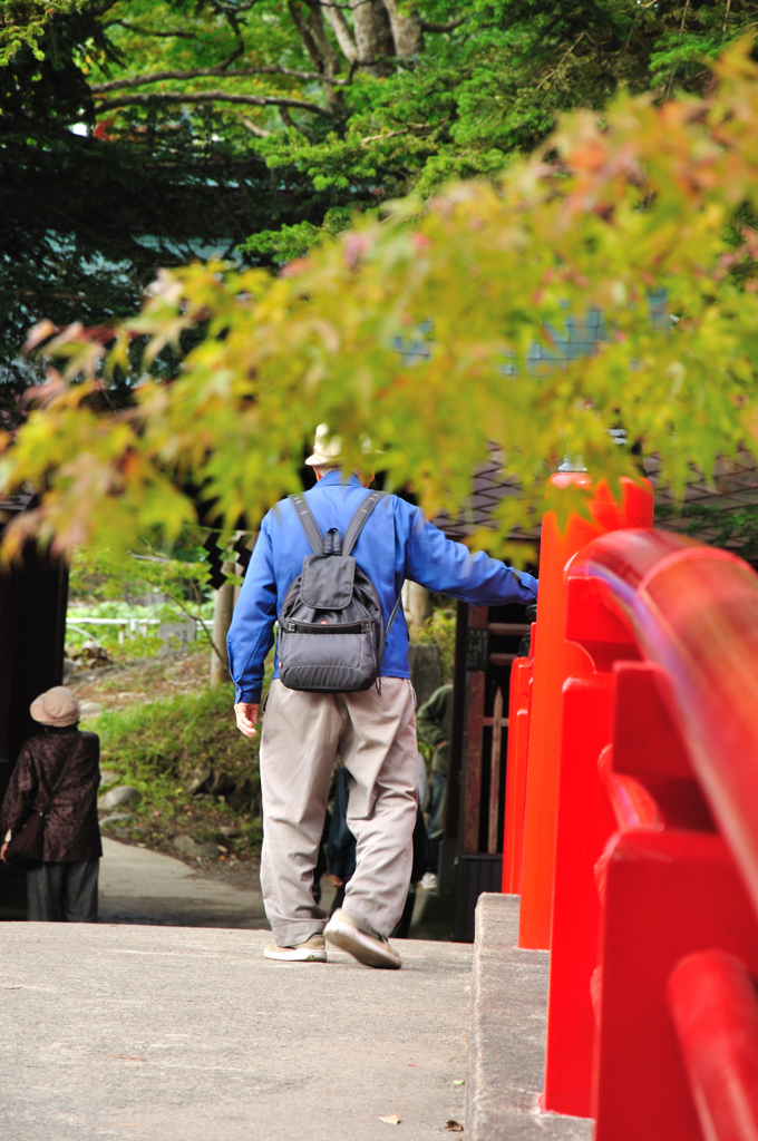 背中に・　・　・