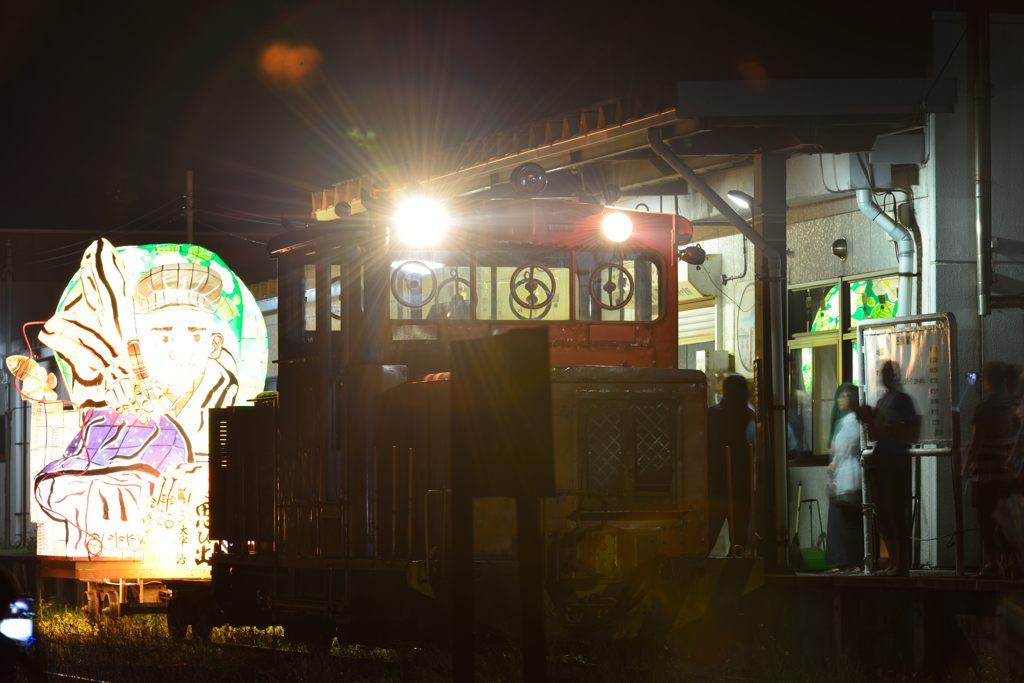 線路上運行　終点中里駅2